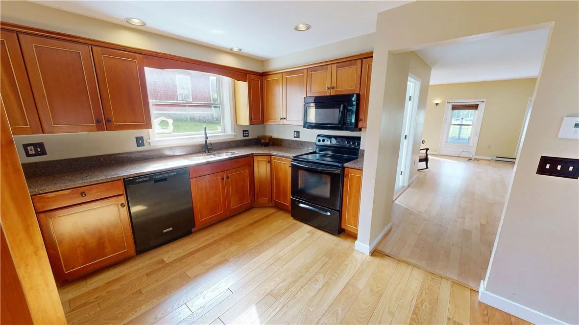Custom kitchen cabinetry and granite countertops